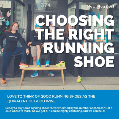 Choosing the right running shoe. 