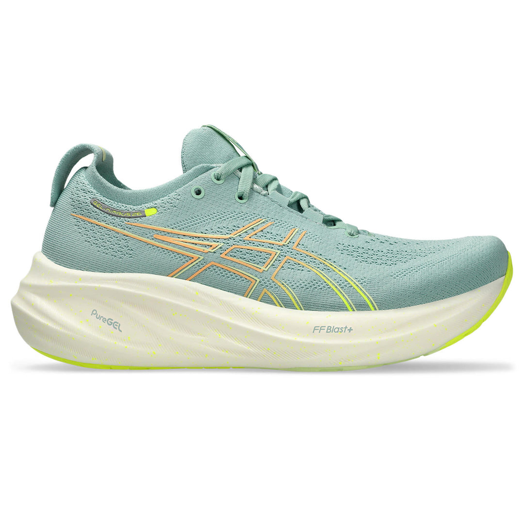 Asics Women s Gel Nimbus 26 Light Celadon Safety Yellow 9.5 B