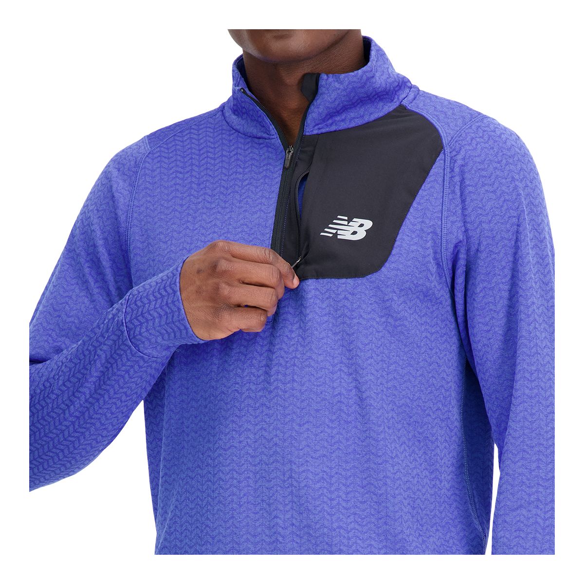 New Balance Men's Heat Grid Half Zip Long Sleeve