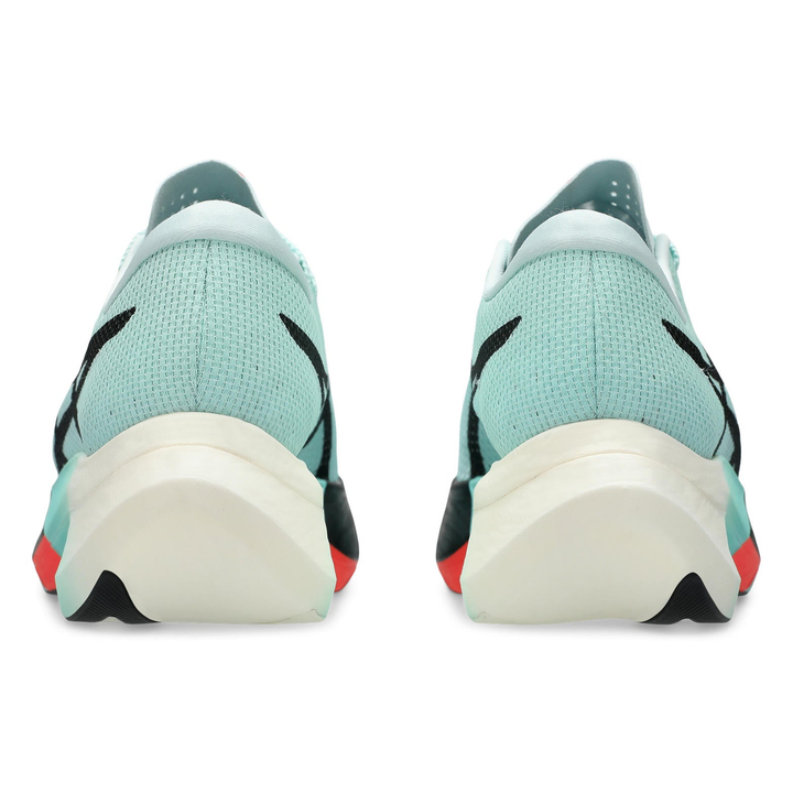 ASICS MetaSpeed Edge Paris in Illuminate and Mint Black, pair viewed from behind 