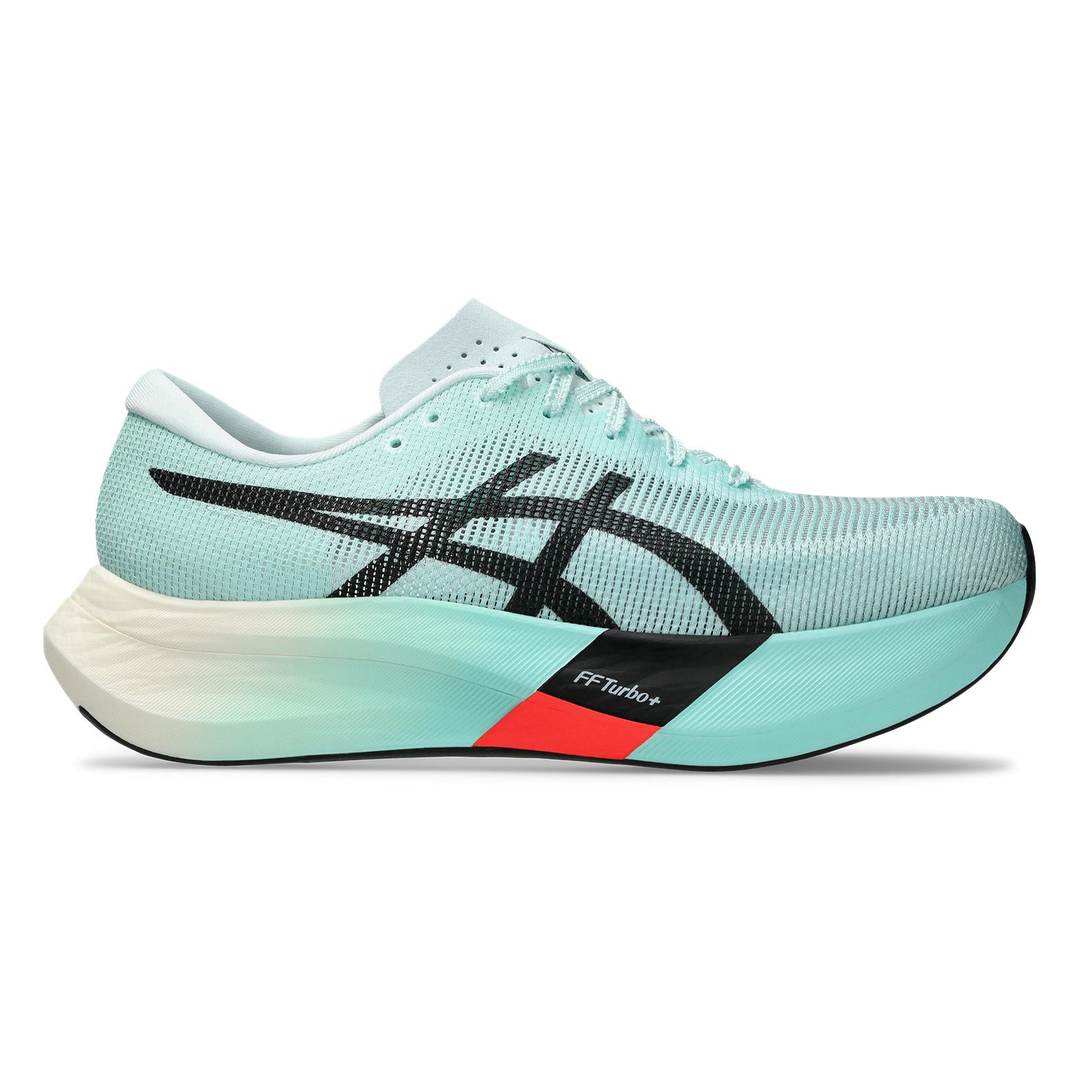 ASICS MetaSpeed Edge Paris in Illuminate and Mint Black, right shoe outside view #colour_illuminate-mint-black