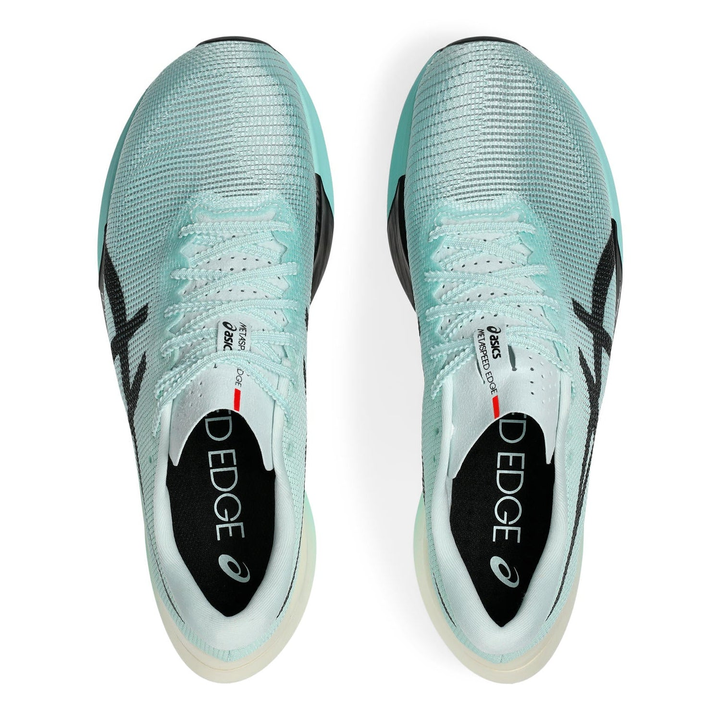 ASICS MetaSpeed Edge Paris in Illuminate and Mint Black, pair viewed from above 