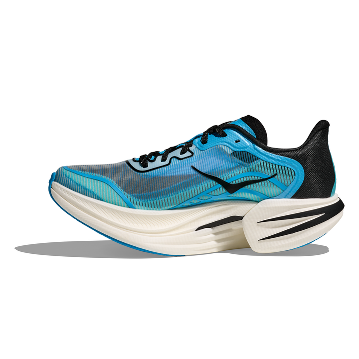 HOKA Cielo X1 2.0 in Skyward Blue and Cielo Blue, right shoe inside view 