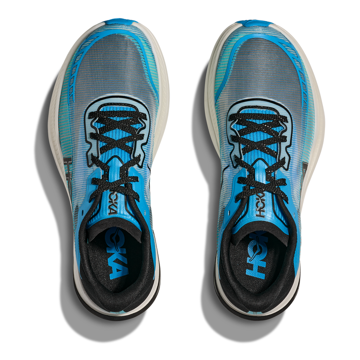 HOKA Cielo X1 2.0 in Skyward Blue and Cielo Blue, pair viewed from above 