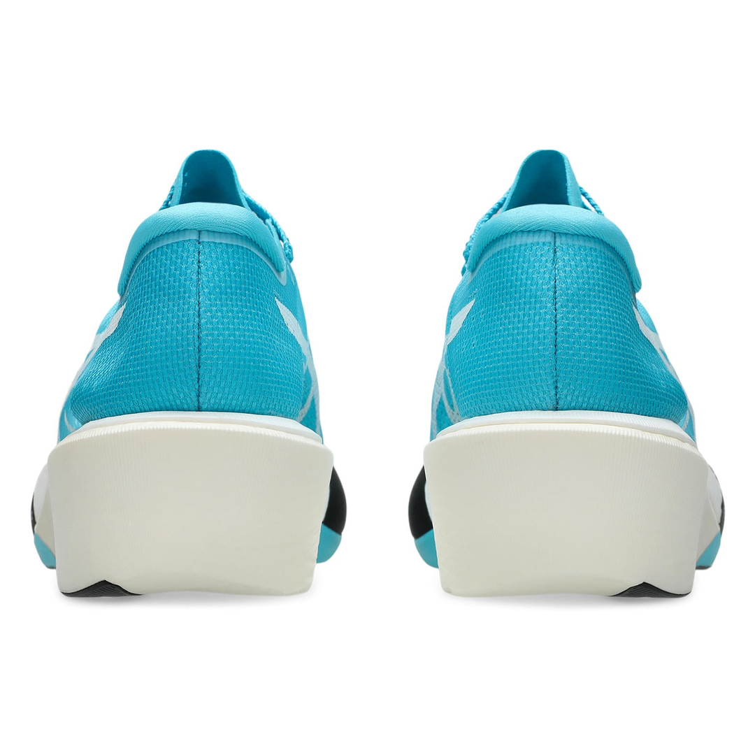 ASICS MetaSpeed Edge Tokyo in Aquarium and White, pair viewed from behind 