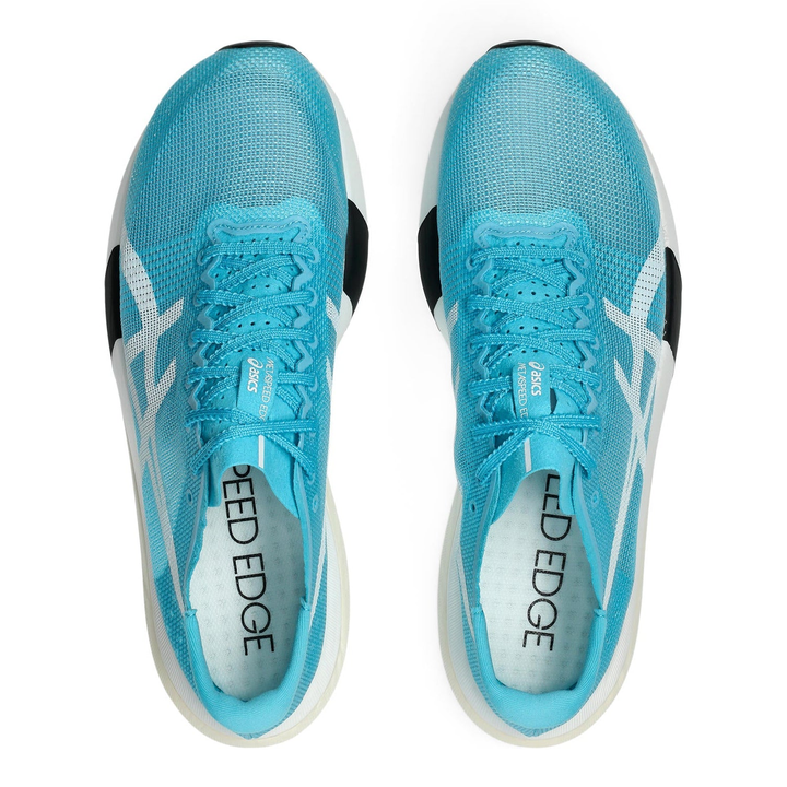 ASICS MetaSpeed Edge Tokyo in Aquarium and White, pair viewed from above 