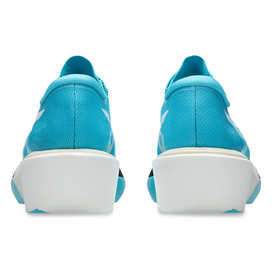 ASICS MetaSpeed Sky Tokyo in Aquarium and White, pair viewed from behind 