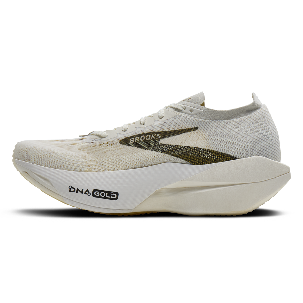 Brooks Hyperion Elite 6 in Vaporous Grey and Yellow and Black, right shoe inside view #colour_vaporous-grey-yellow-black