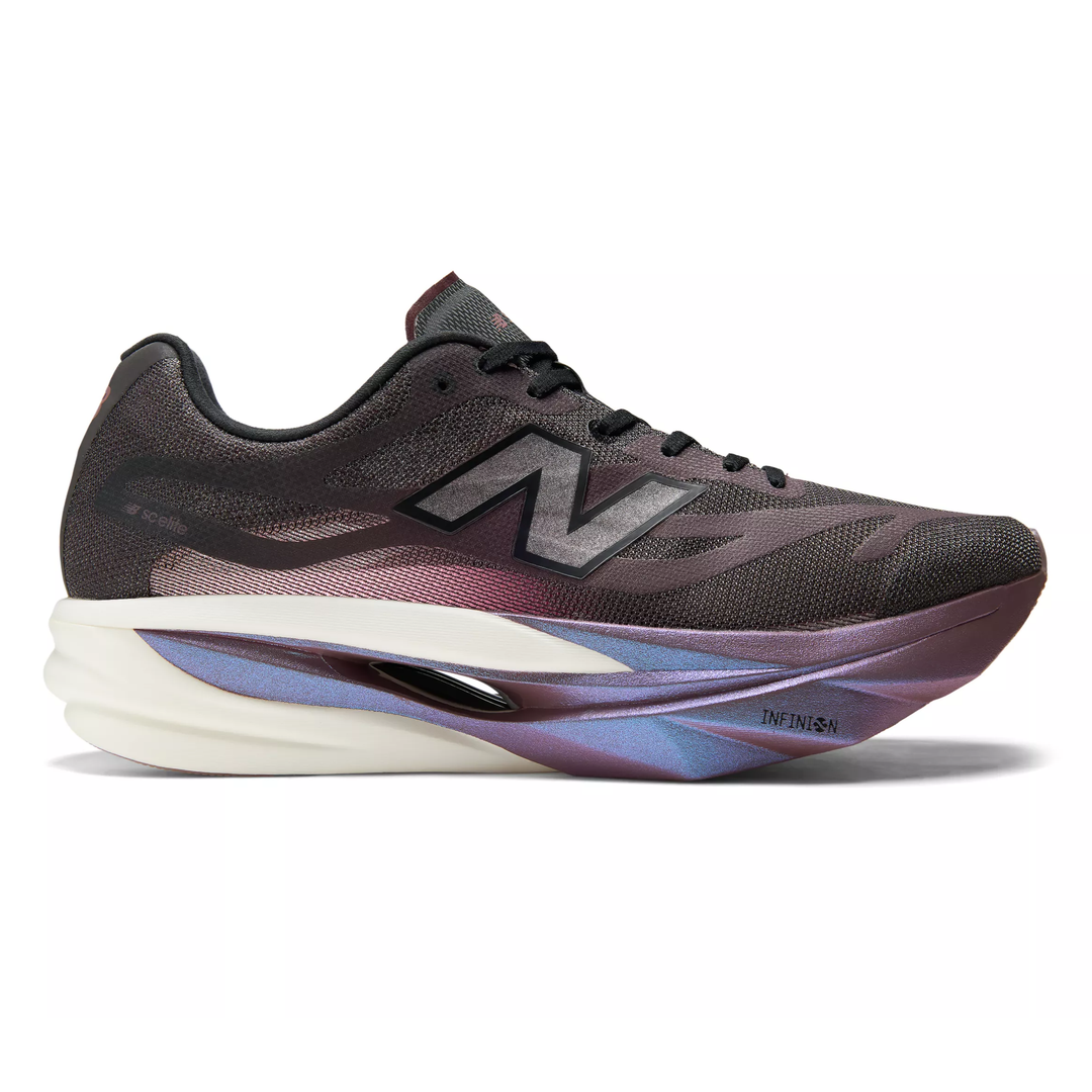 New Balance SuperComp Elite v6 in Cherry Leather and Pebble, right shoe outside view #colour_cherry-leather-pebble