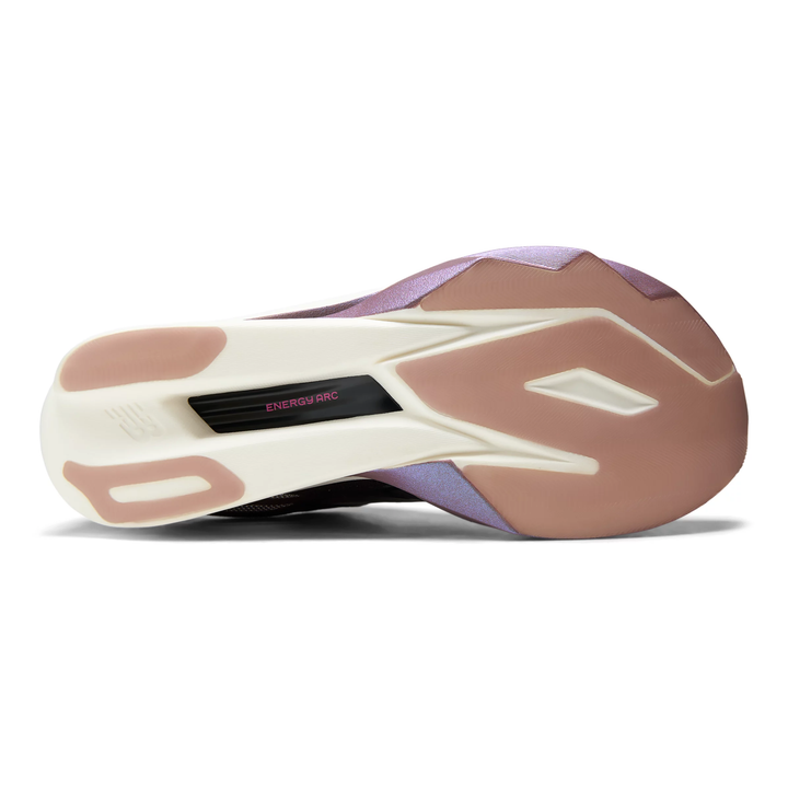 New Balance SuperComp Elite v6 in Cherry Leather and Pebble, right shoe outsole 