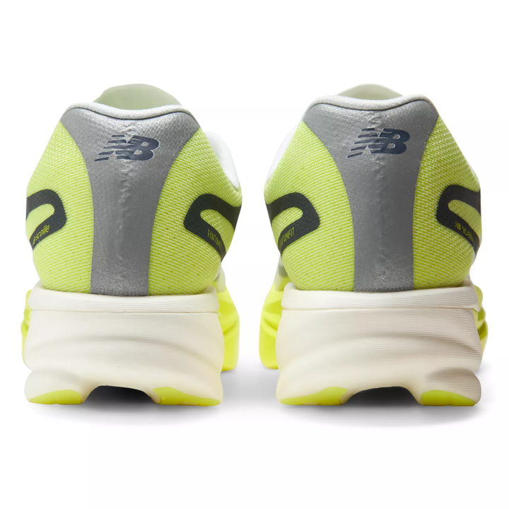 New Balance SuperComp Elite v6 in Fresh Air and Alkaline Green, pair viewed from behind 