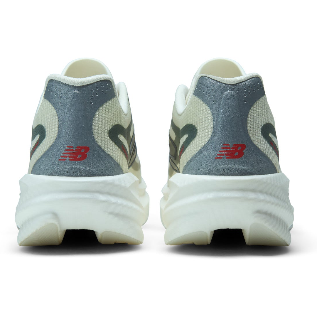 New Balance SuperComp Rebel men’s in Angora and Slate Grey, pair viewed from behind 