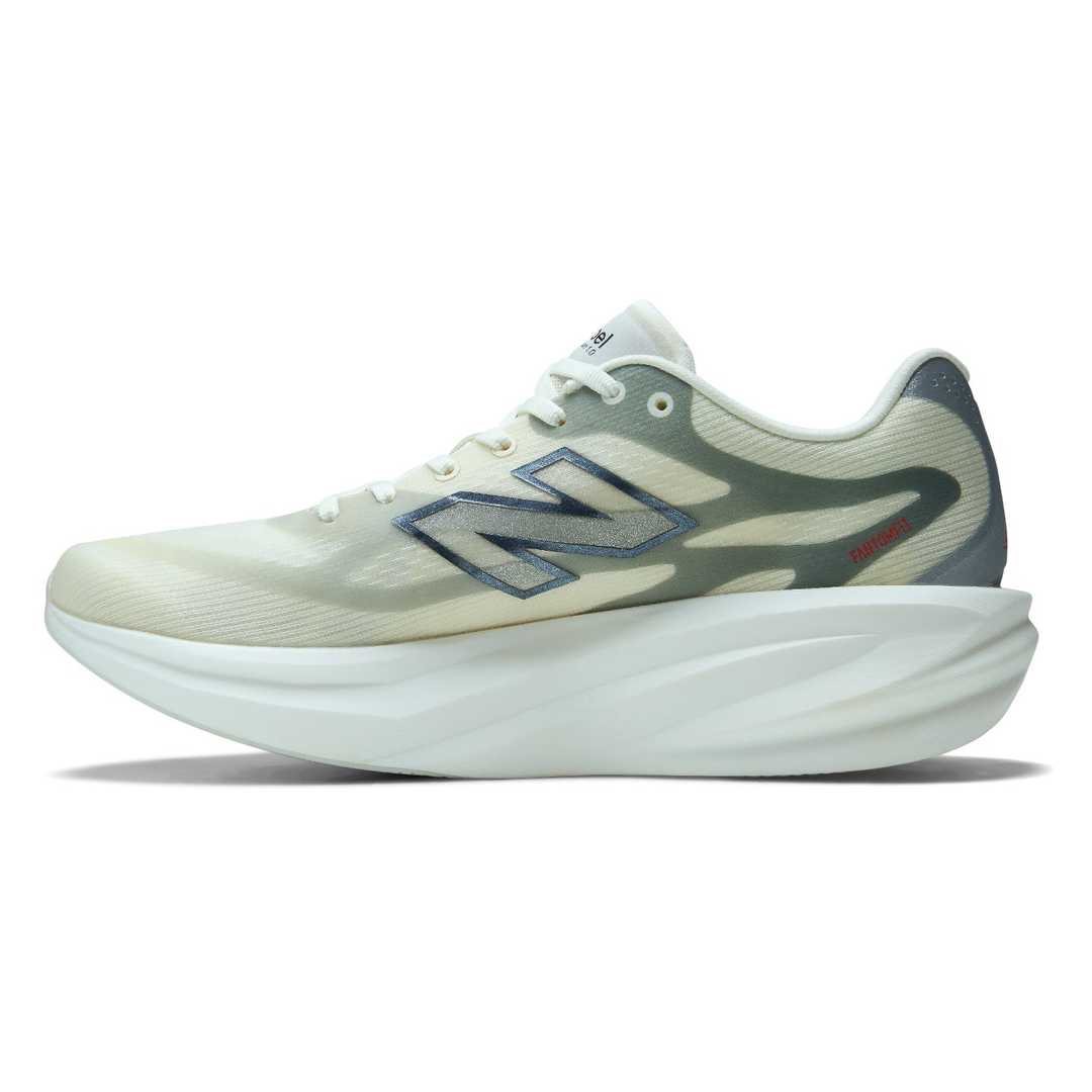 New Balance SuperComp Rebel men’s in Angora and Slate Grey, right shoe inside view 
