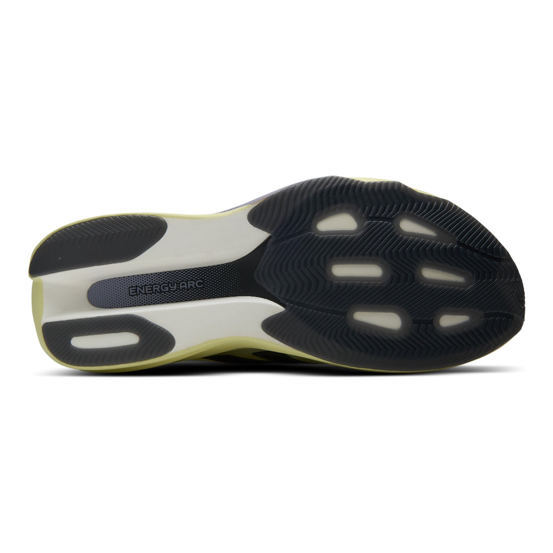 New Balance SuperComp Rebel men’s in Pistachio Butter and Morel, right shoe outsole 