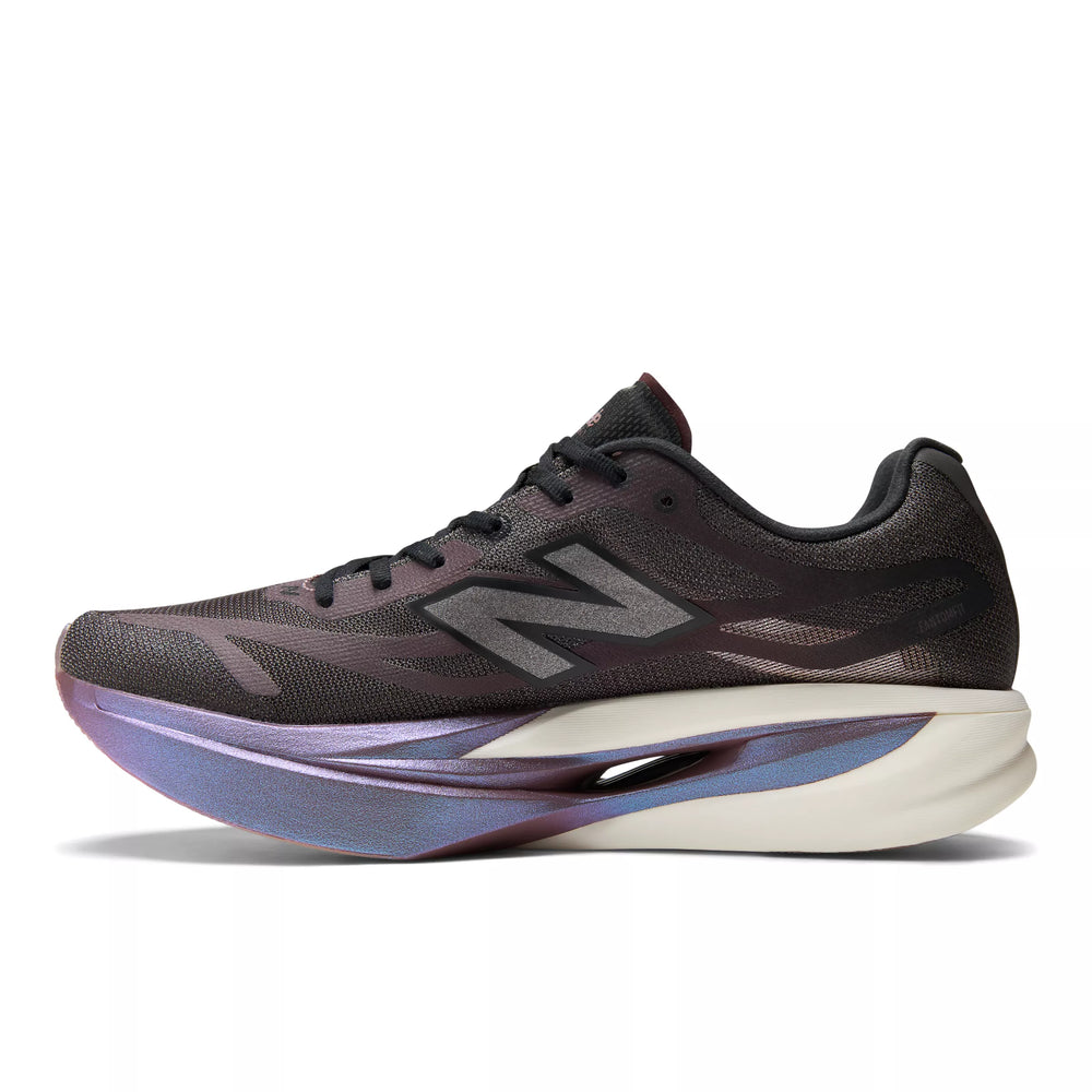 New Balance SuperComp Elite v6 in Cherry Leather and Pebble, right shoe inside view #colour_cherry-leather-pebble